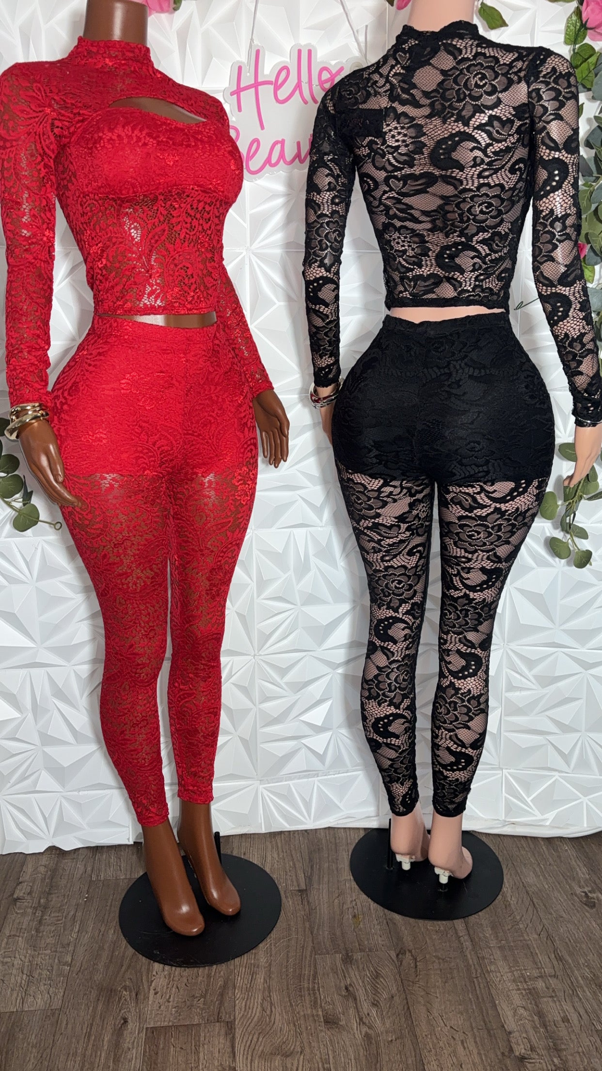 Midnight Romance Lace Set