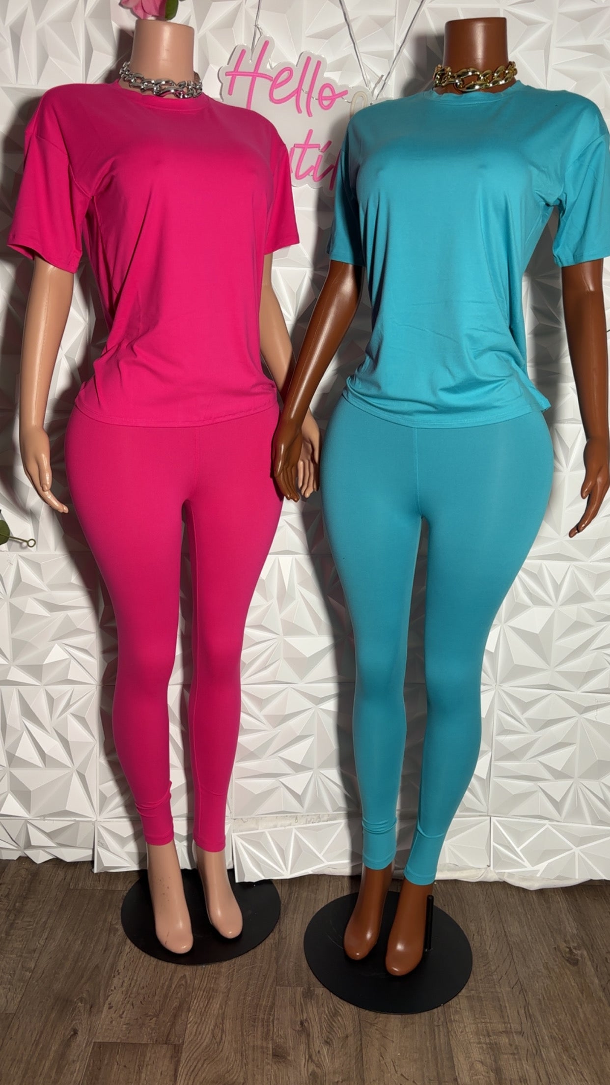 Legging Set (Hot Pink)