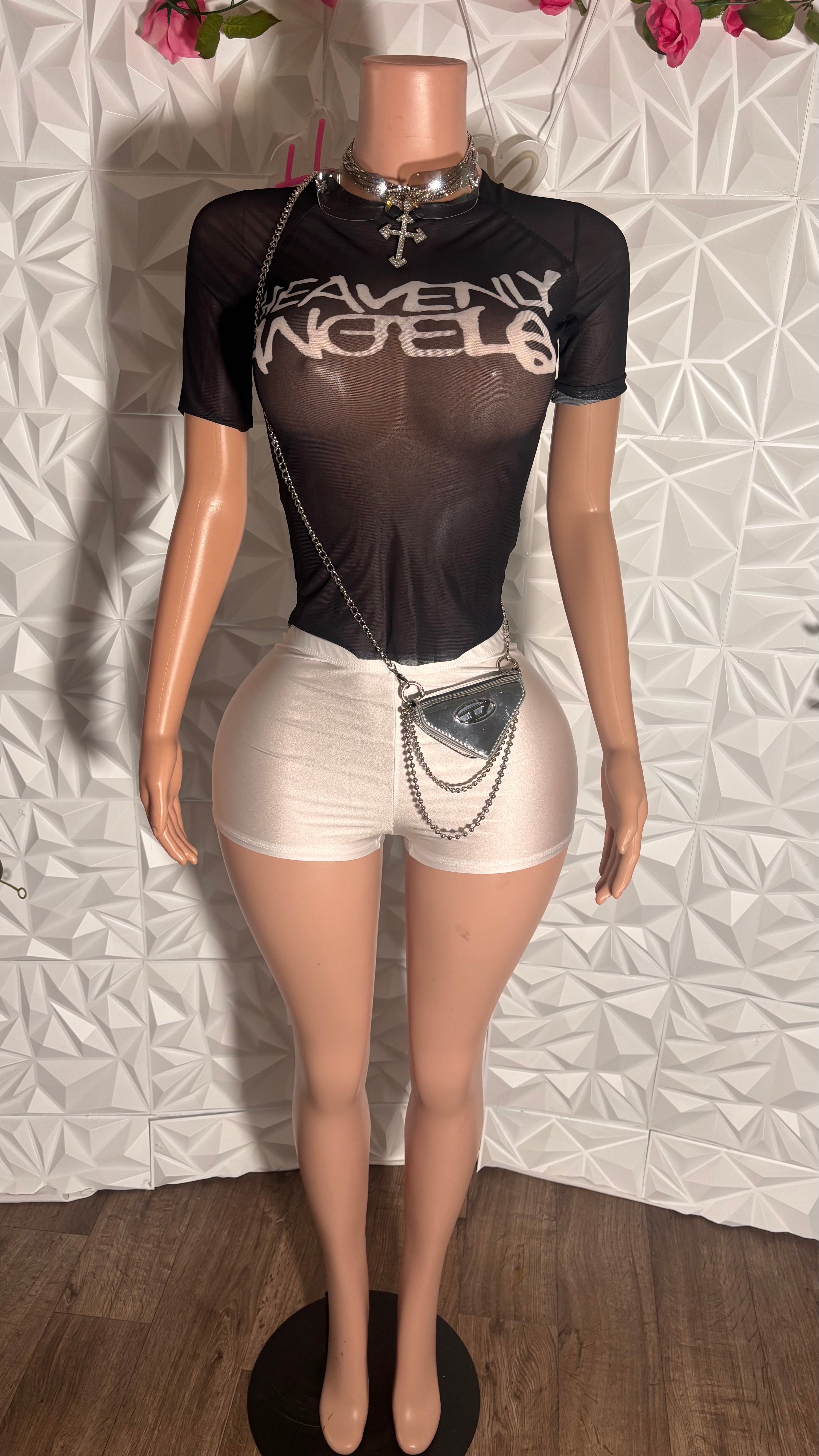 Angel mesh top (Black)