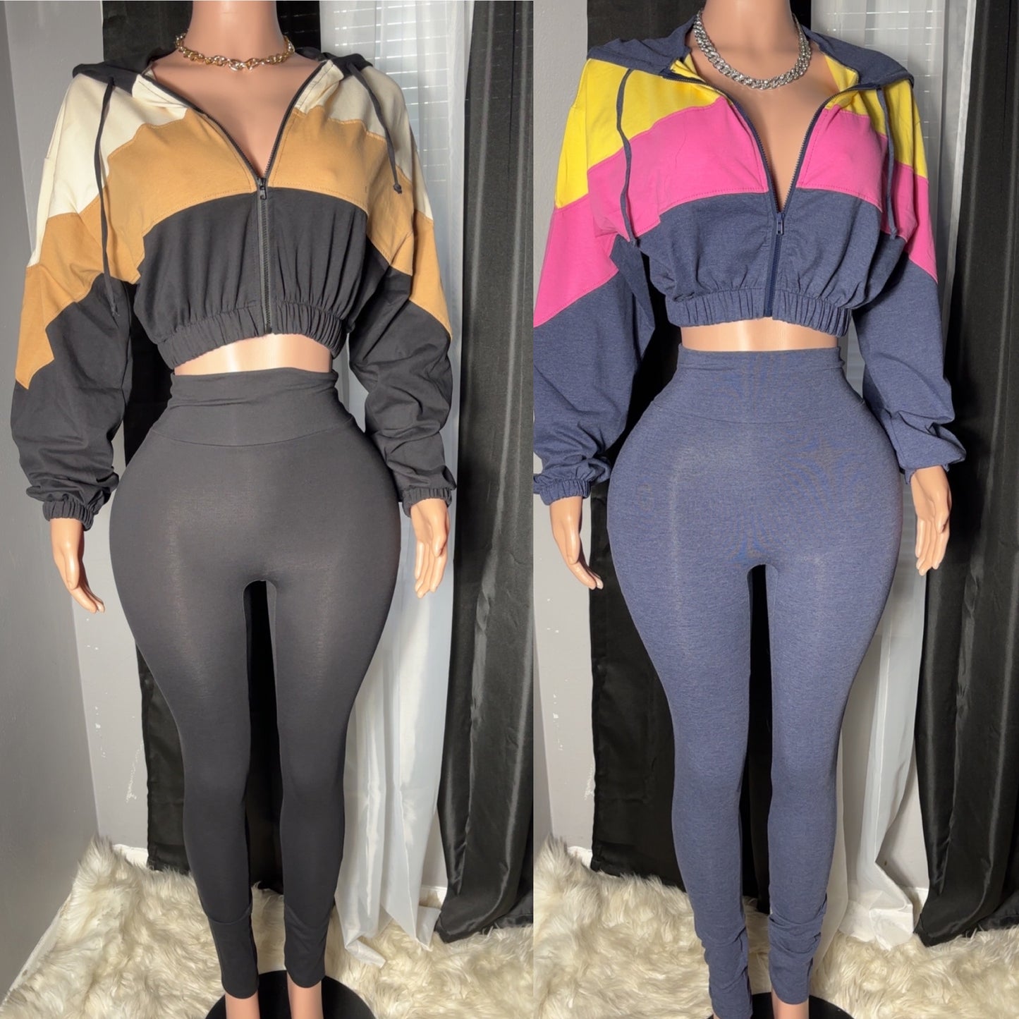 Two tone legging sets