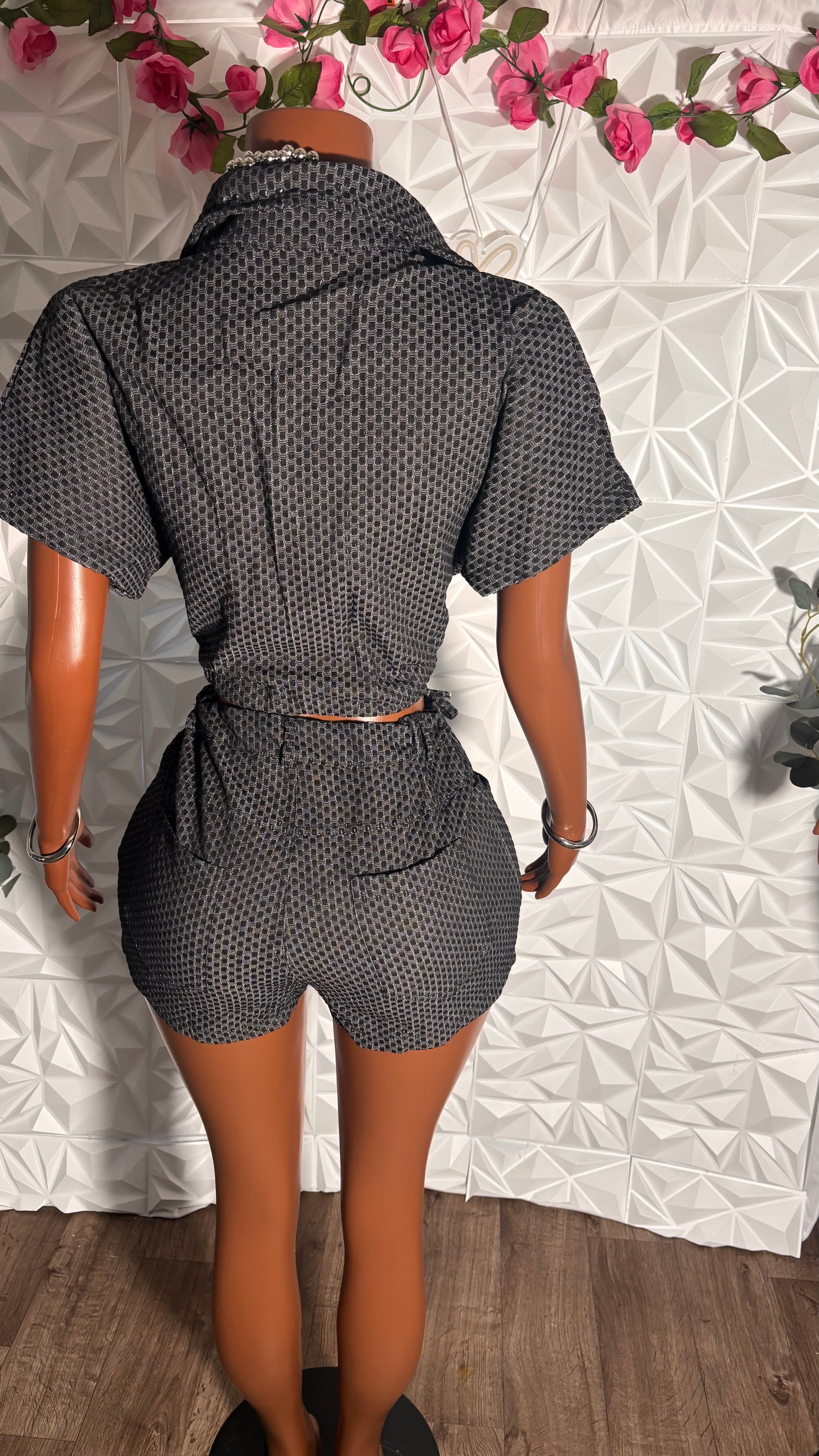 Class denim set (Black)