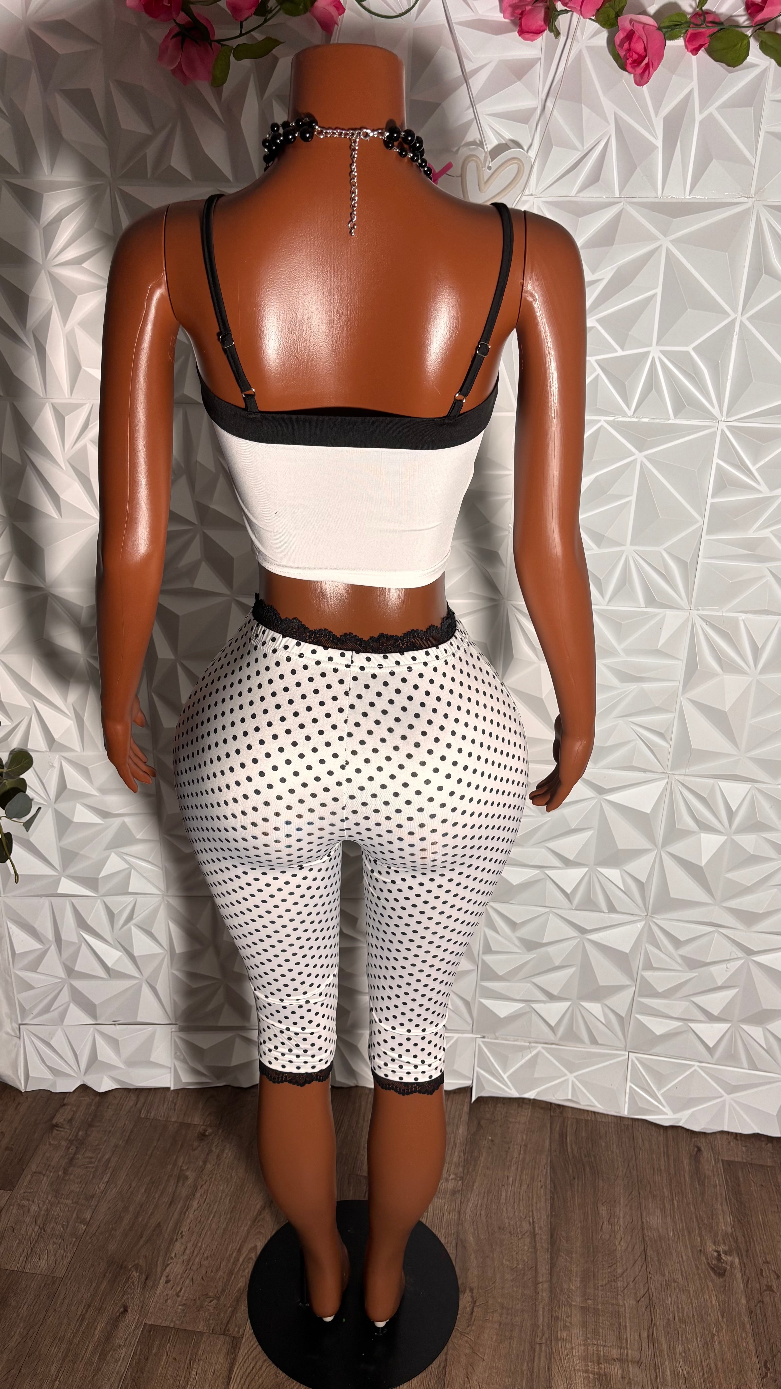 Polka dot set (White)