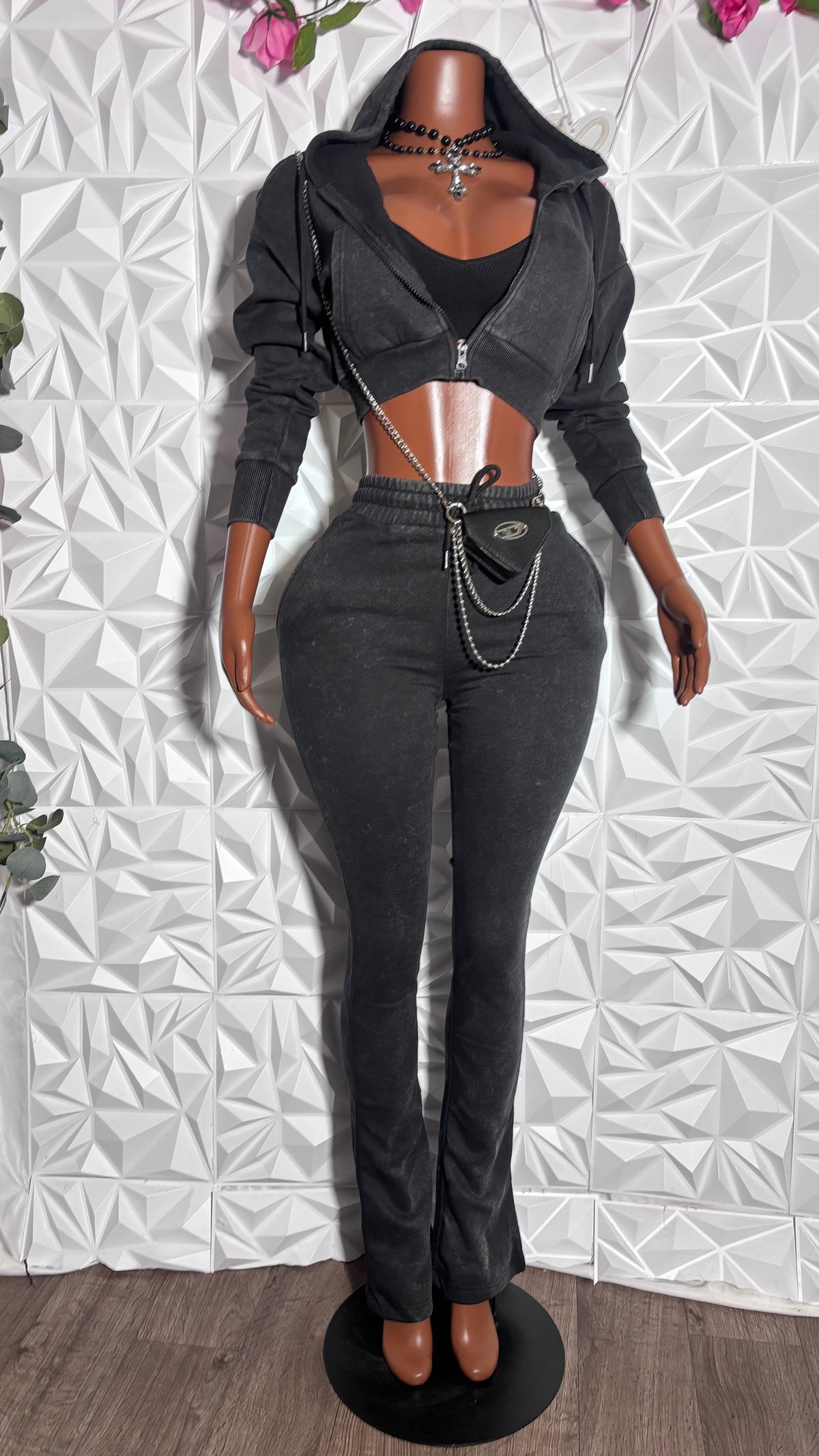 Stack jogger set (Black)
