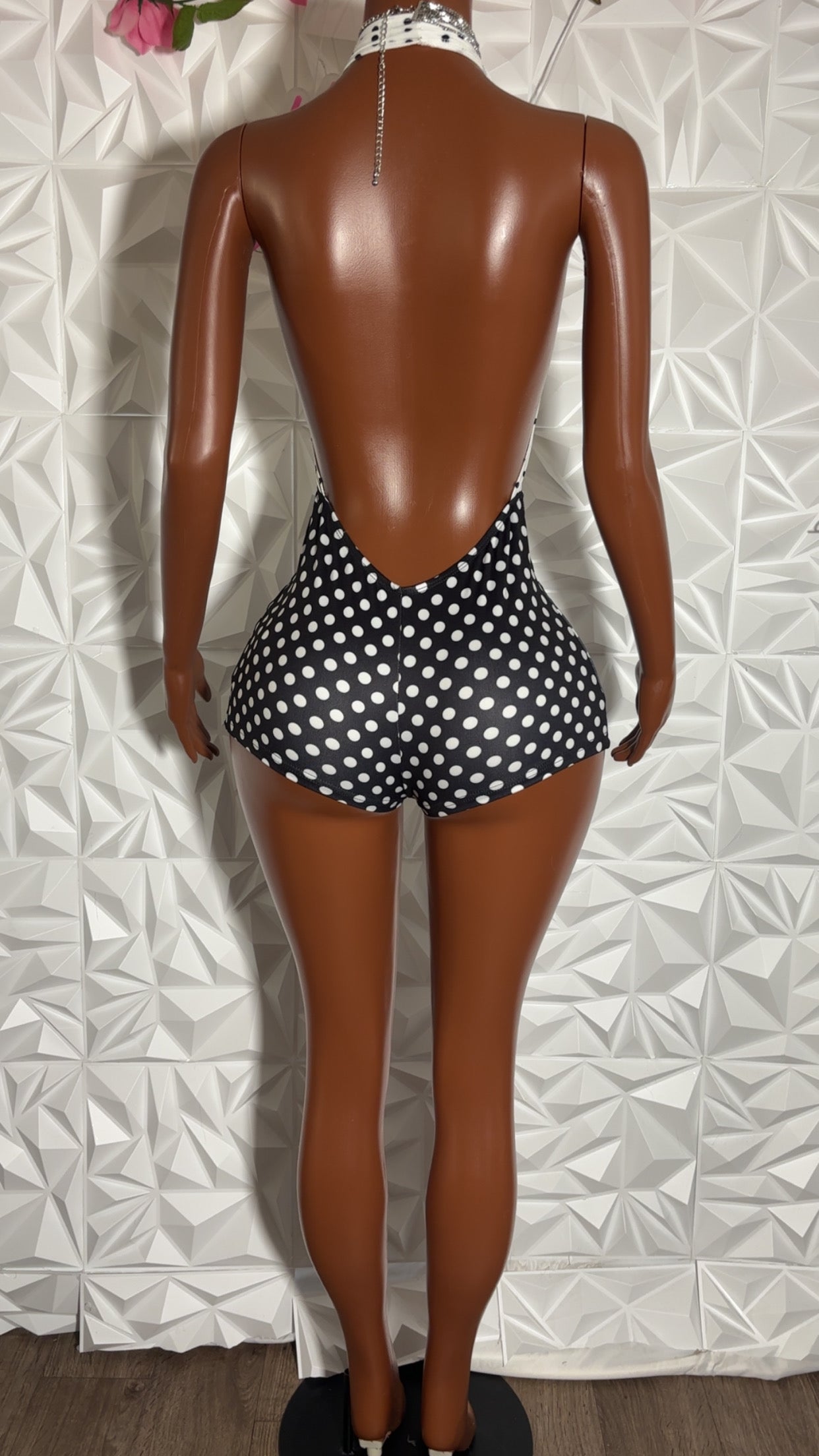 Polka dot romper