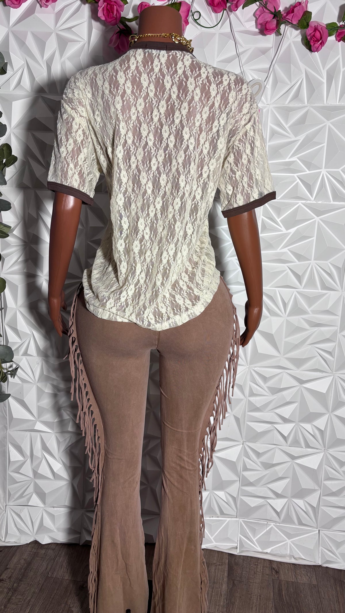Vintage graphic lace tee