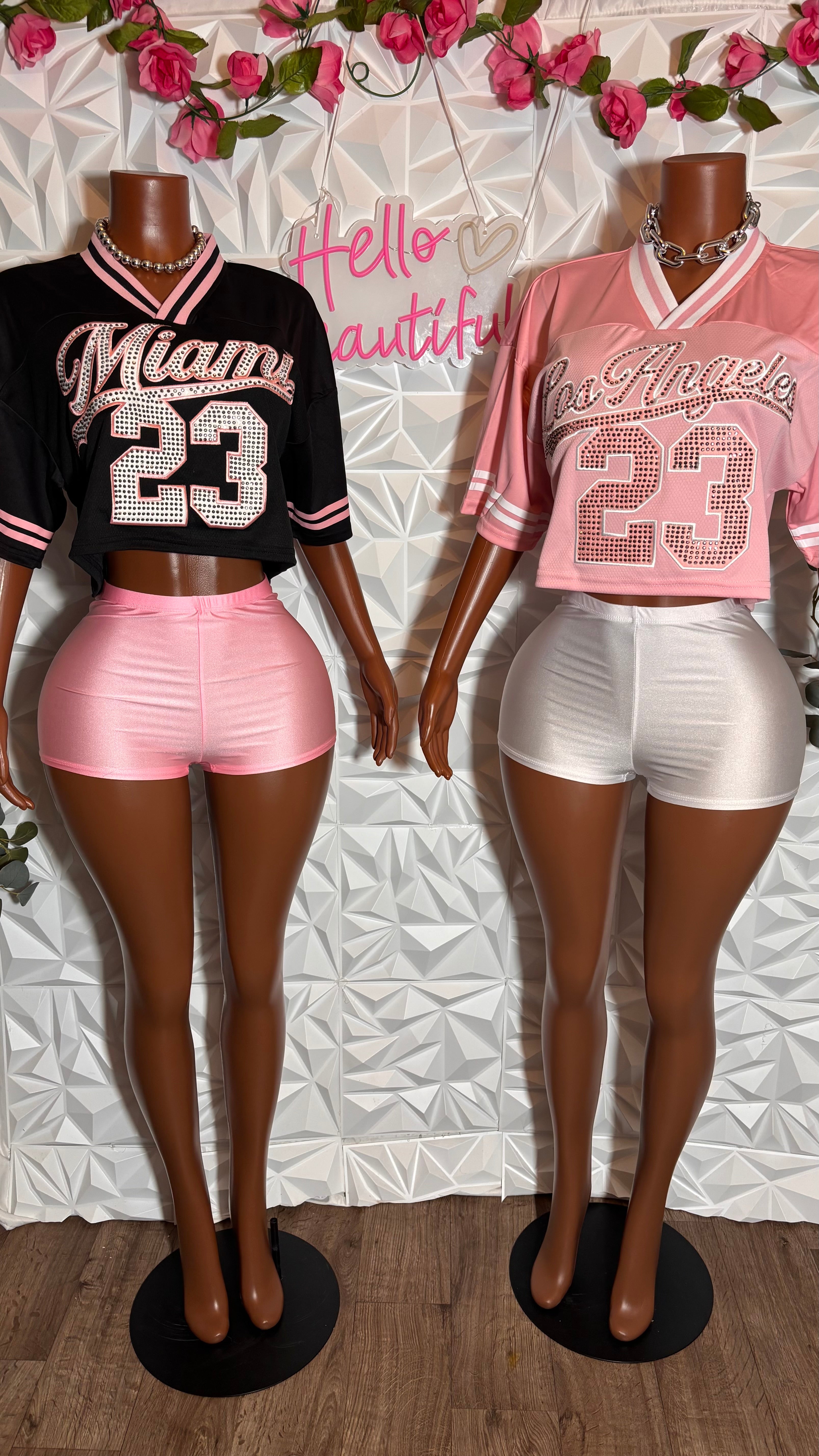 Jersey set (Black/Pink)