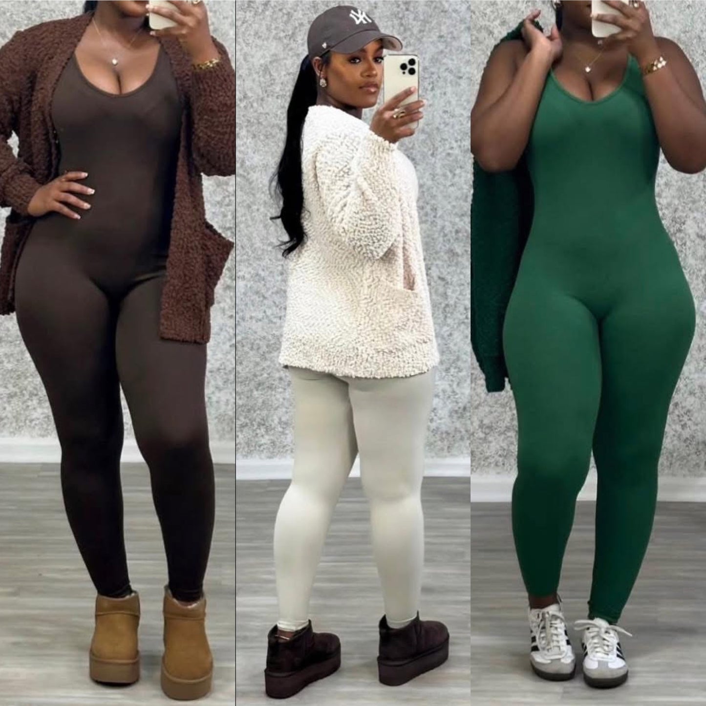 Cardigan and jumpsuit set