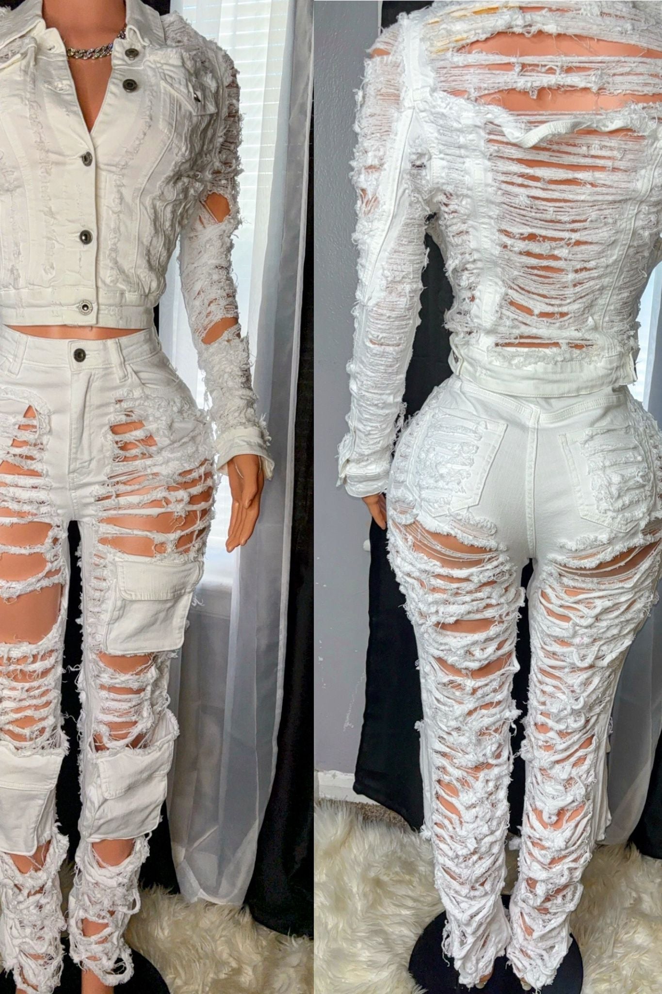 Distress pants