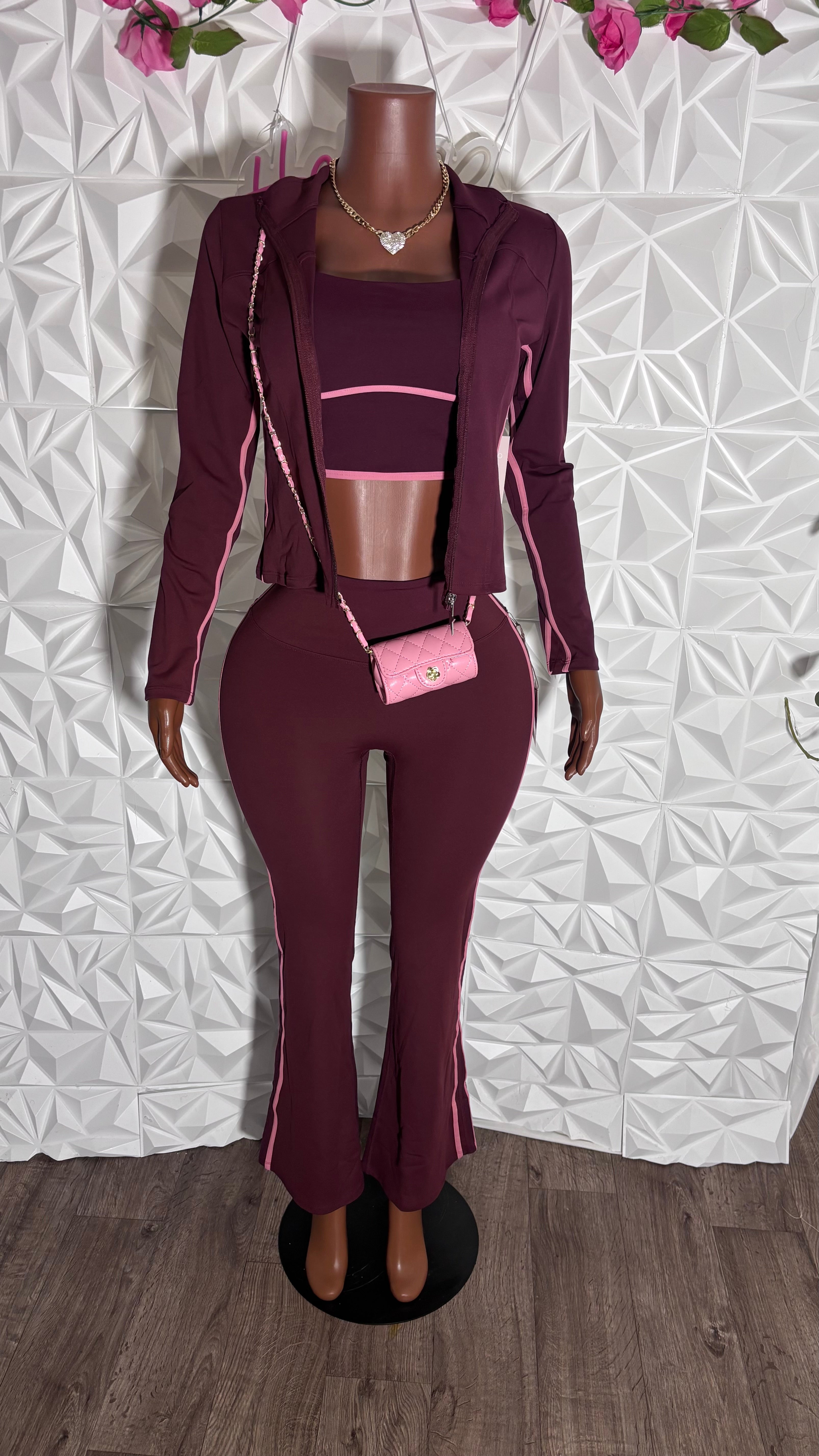 First class 3 piece set (Burgundy)