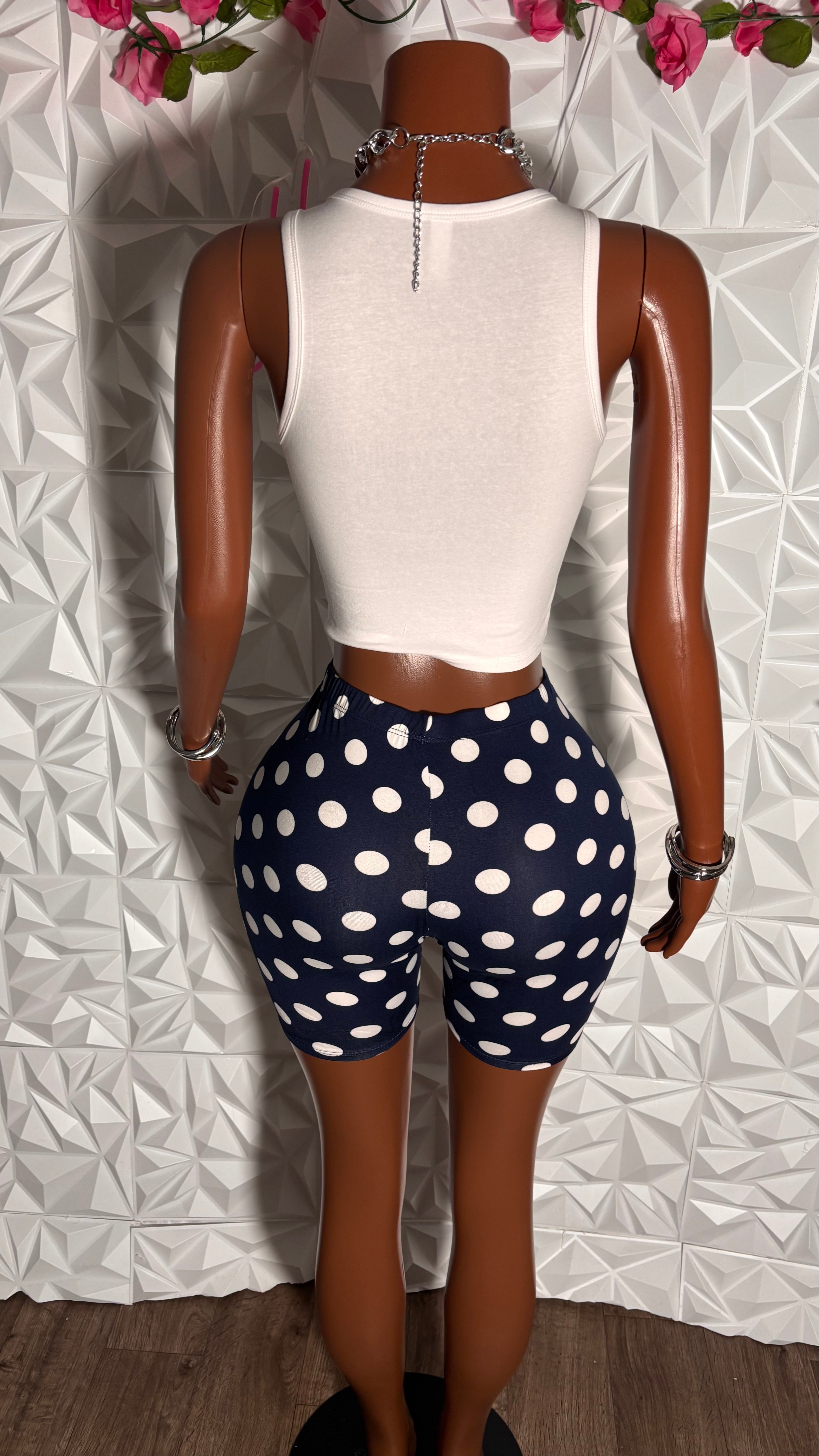 Polka dot set (Navy)