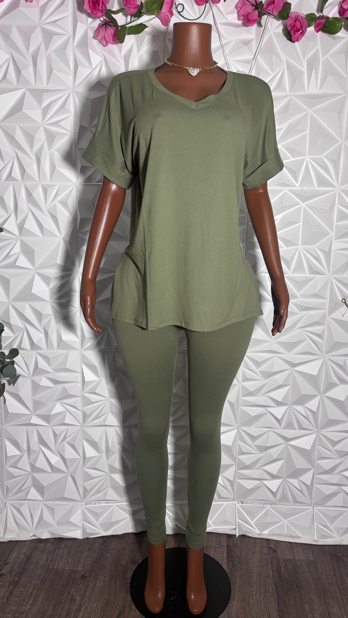 Oversized legging set (Olive)