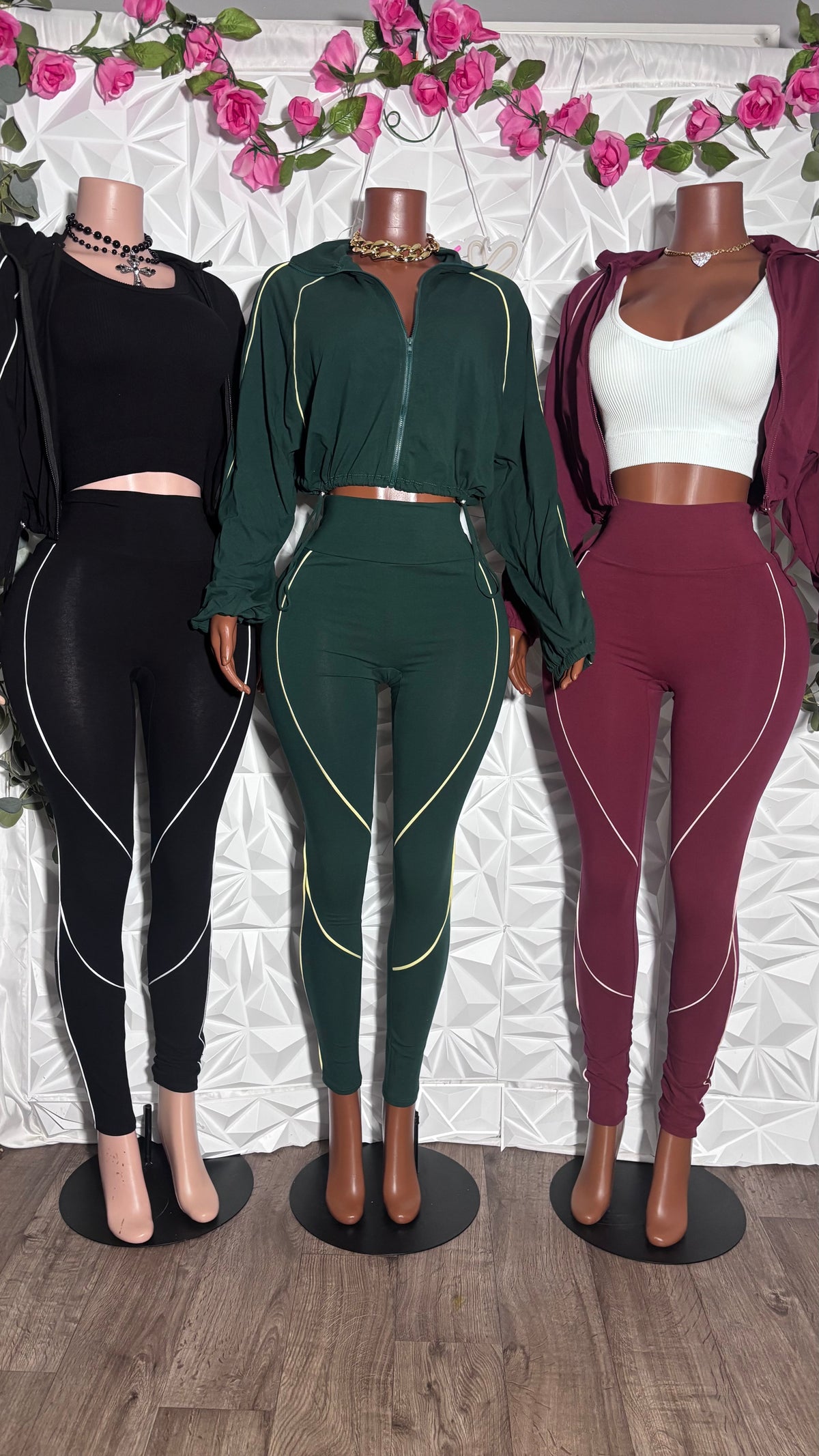 Breezy legging set (Burgundy)