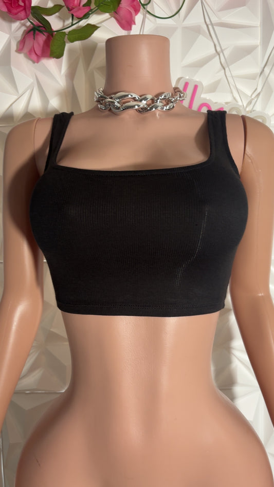 Ribbed tank (Black)