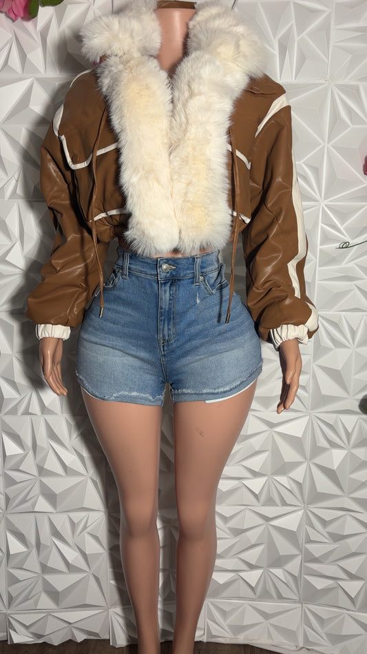 Aspen Luxe Fur-Trim Coat