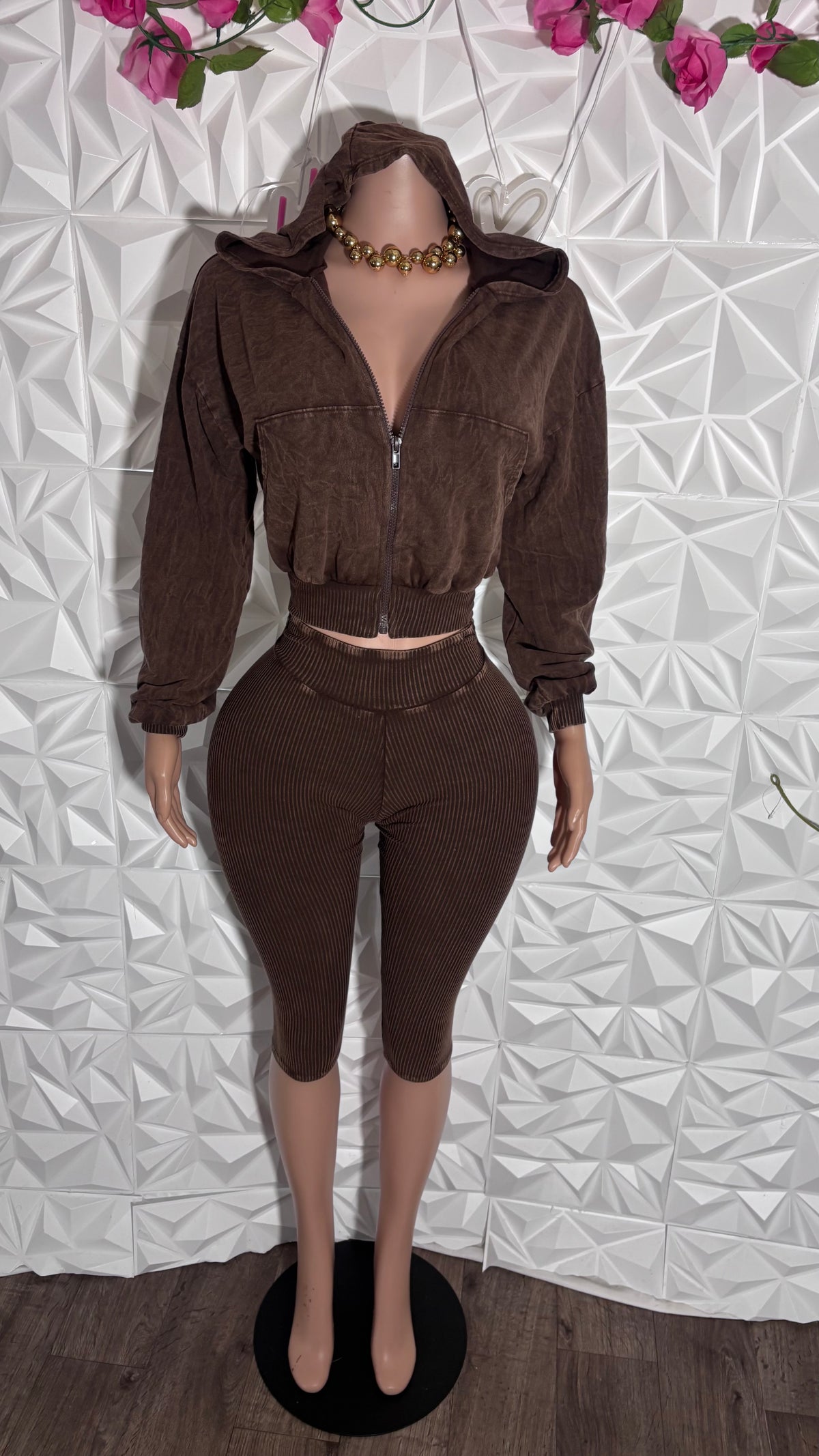 Acid capri set (Brown)