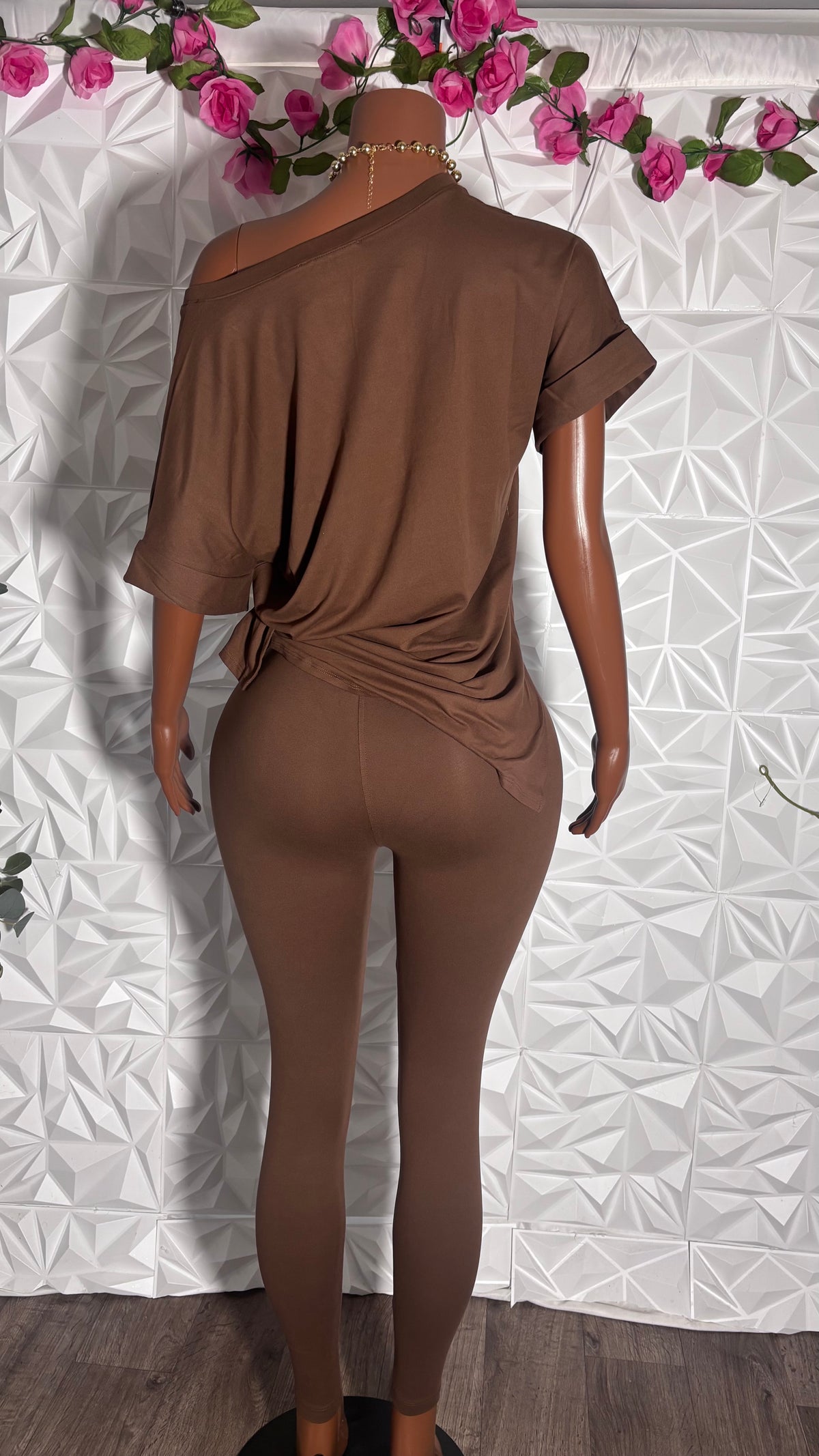 Oversized legging set (Brown)