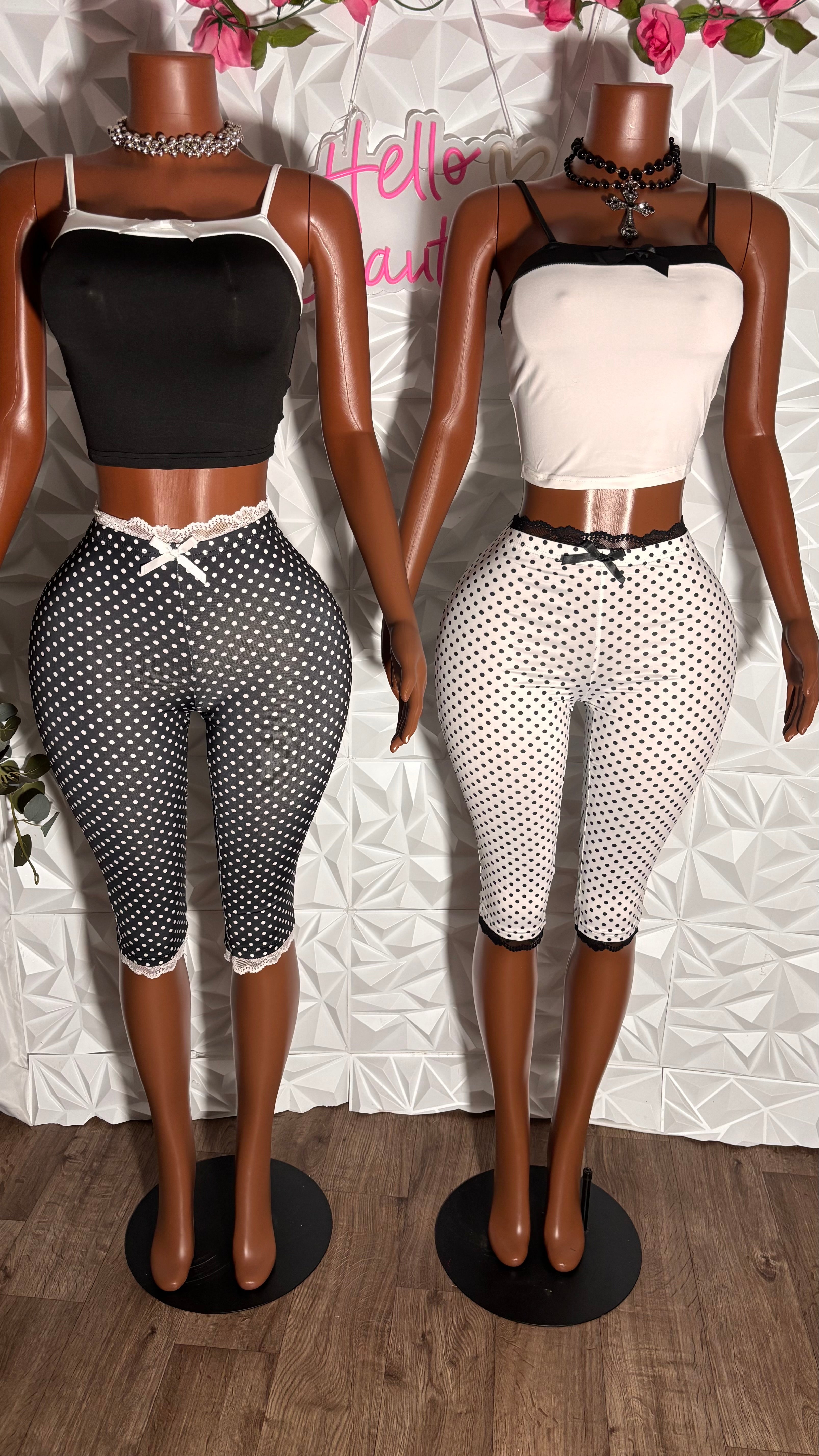 Polka dot set (Black)