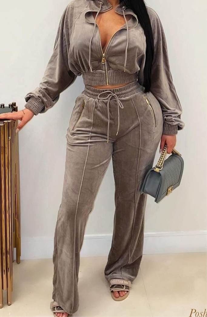 Velour Set (Gray)