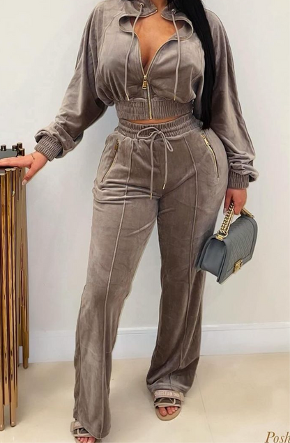 Velour Set (Gray)