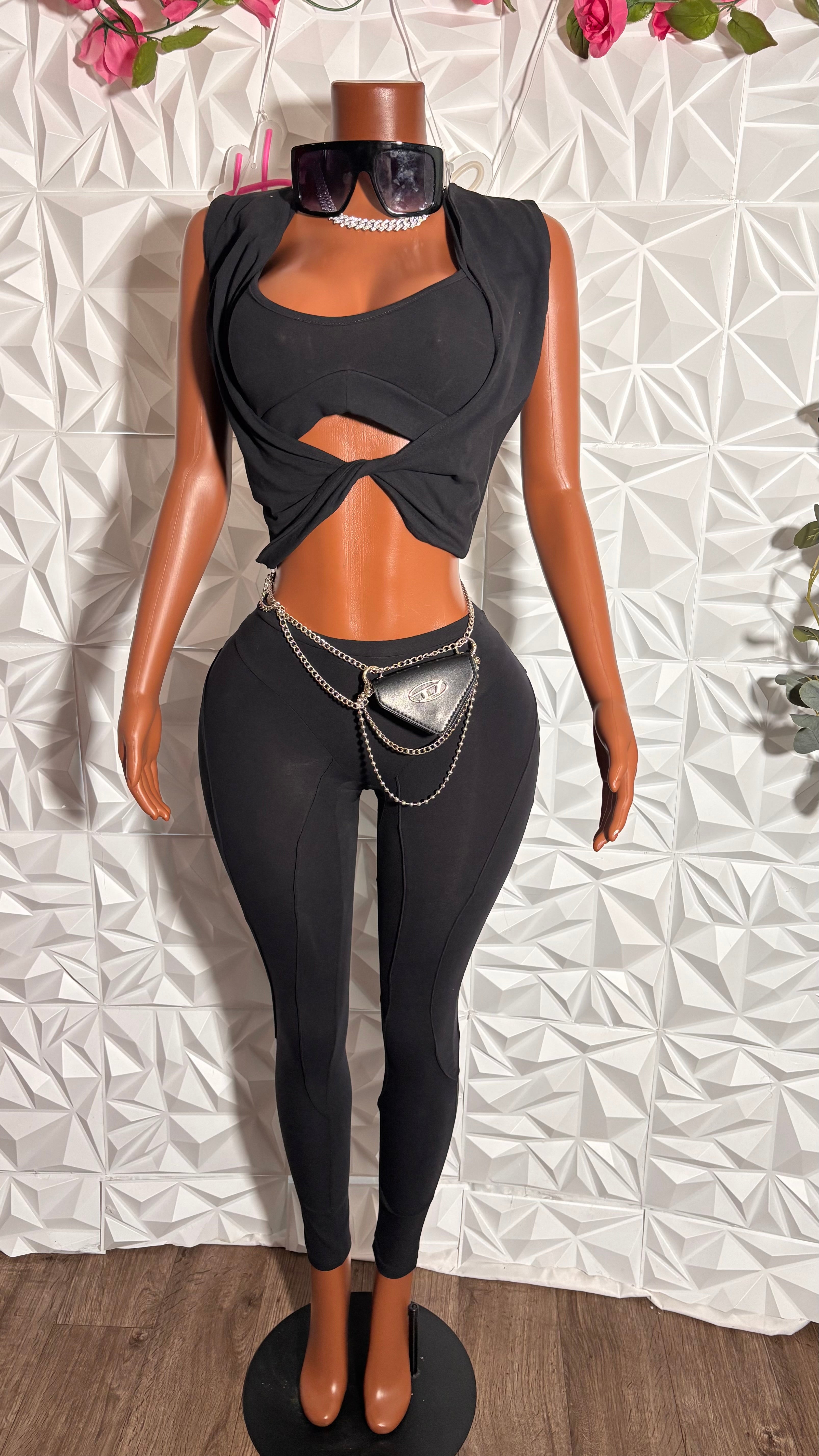 Motion 3 piece Legging Set (Black)
