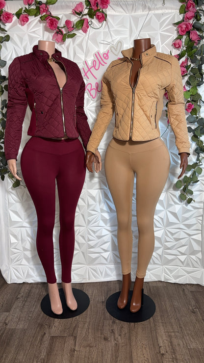 Quilted Chic Two-Piece Set