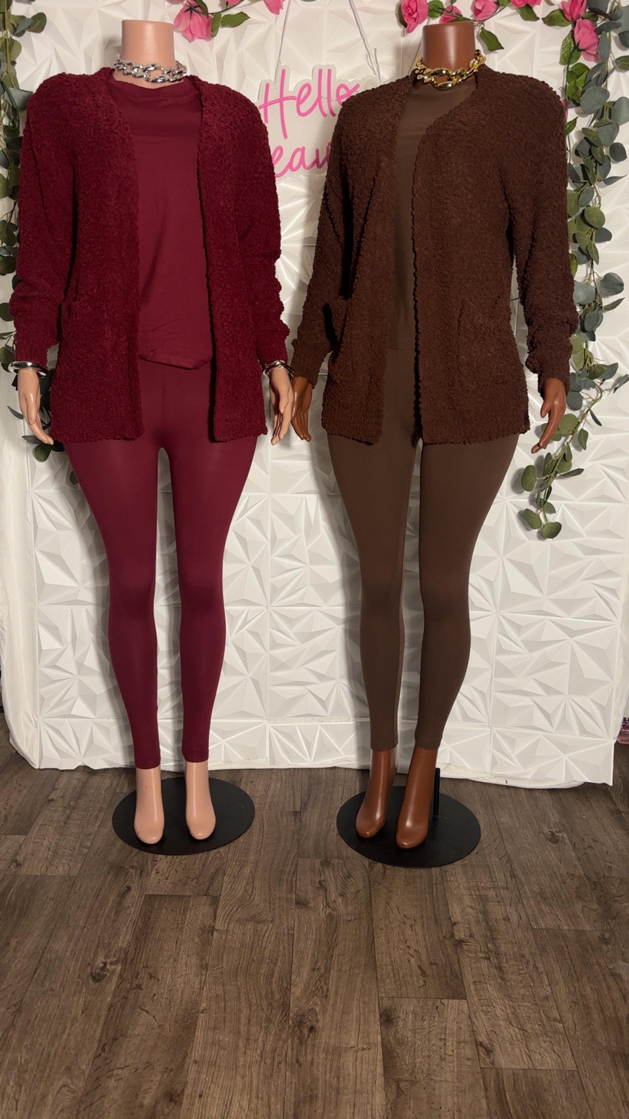 Three piece cardigan set