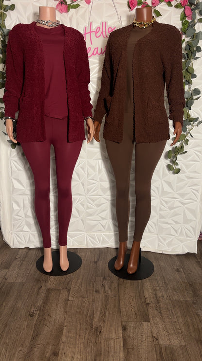 Three piece cardigan set