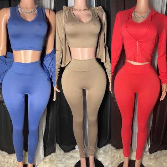 Three piece legging set
