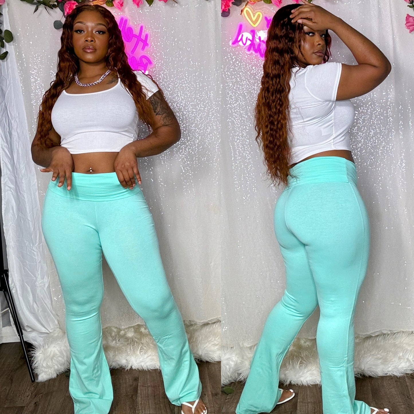 Flare pants (mint)