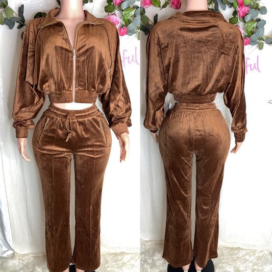 Velour set (Brown)