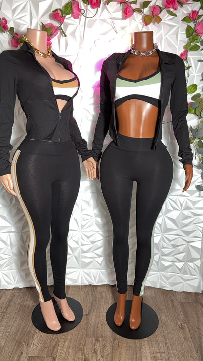 Three piece active set
