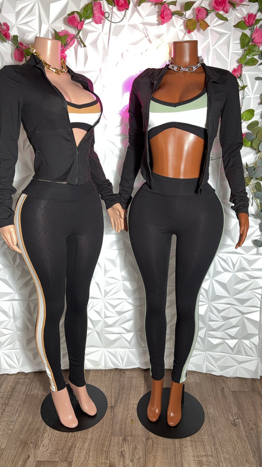 Three piece active set