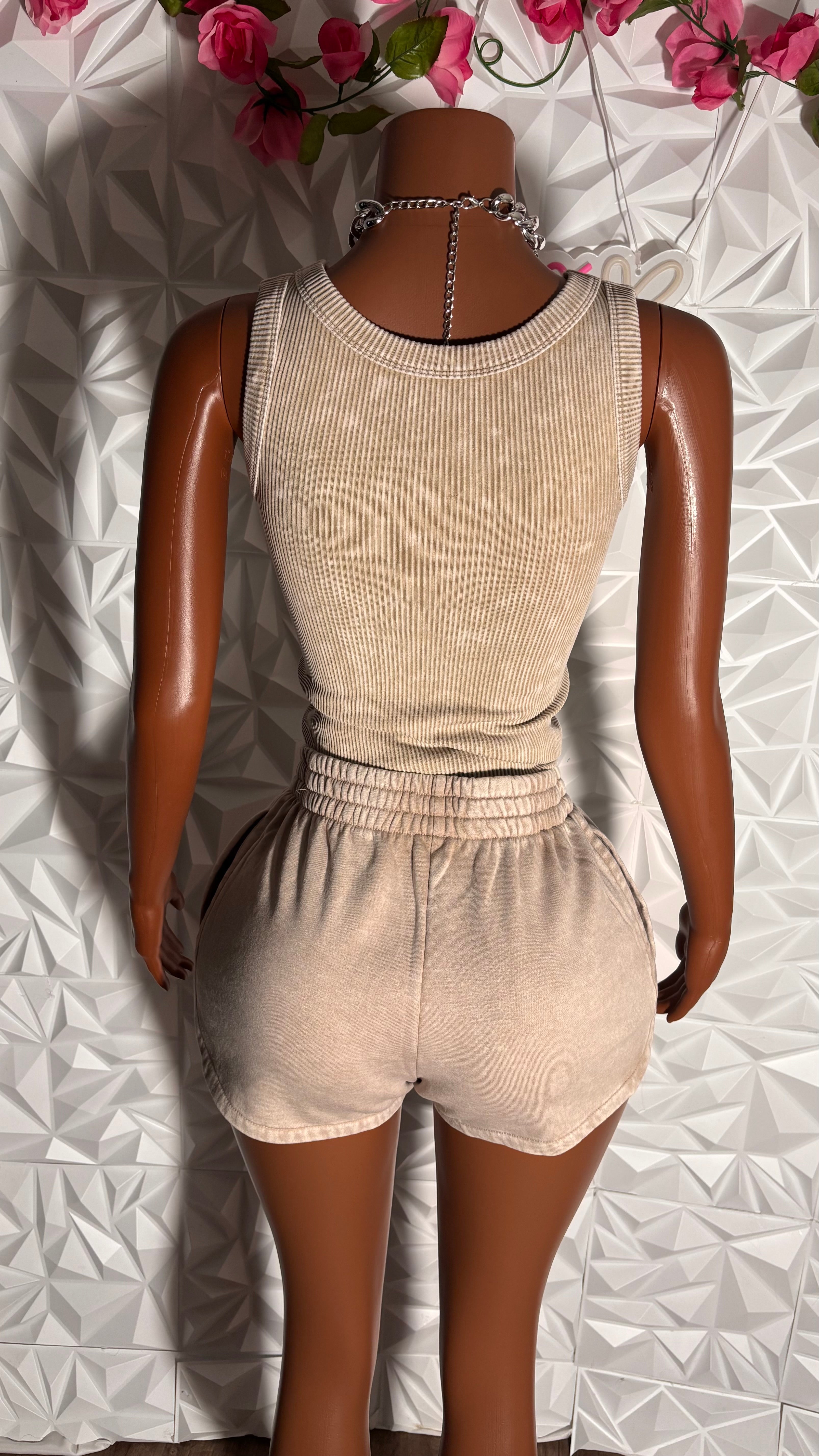 Acid short set (Tan)