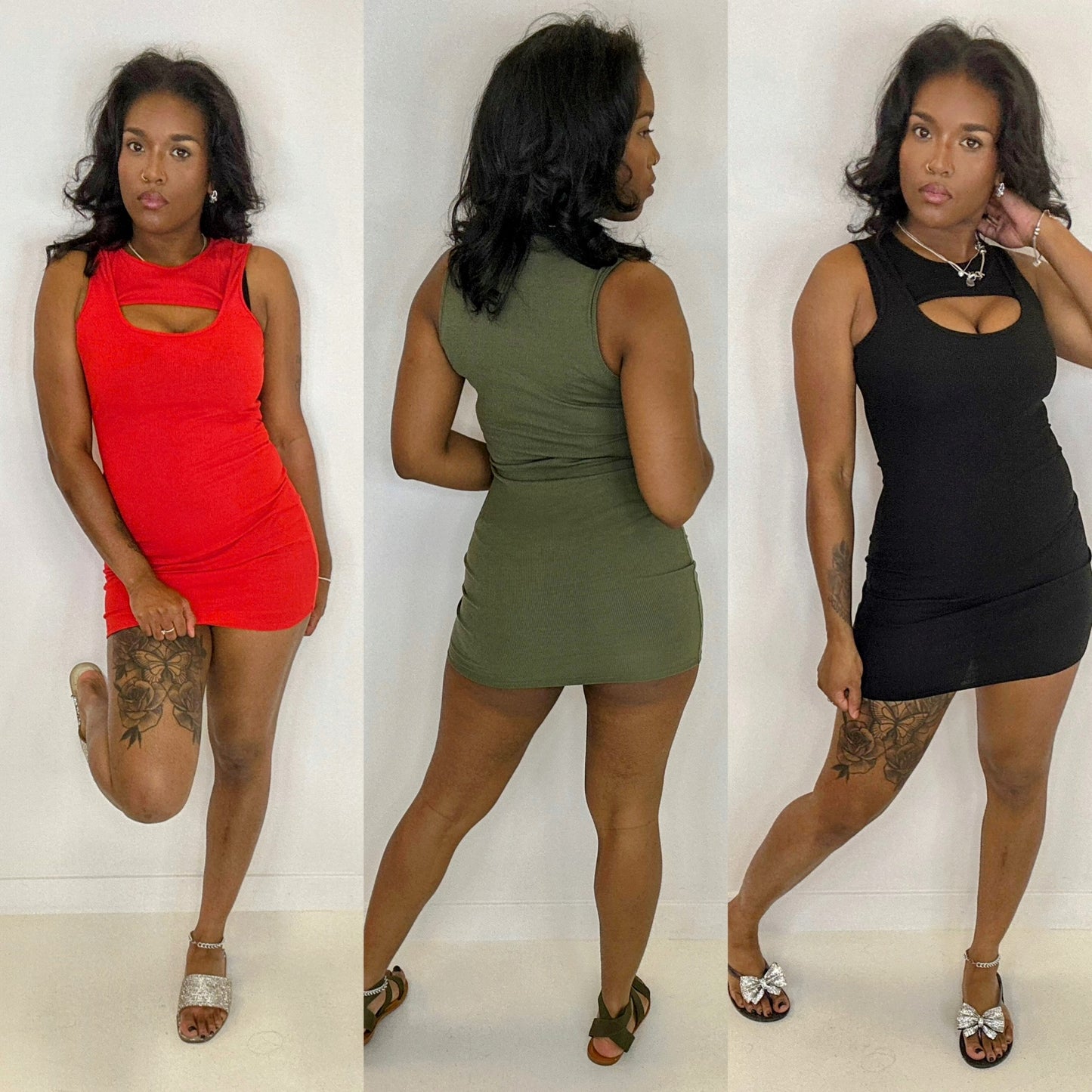 Ribbed Mini Dress Size Up